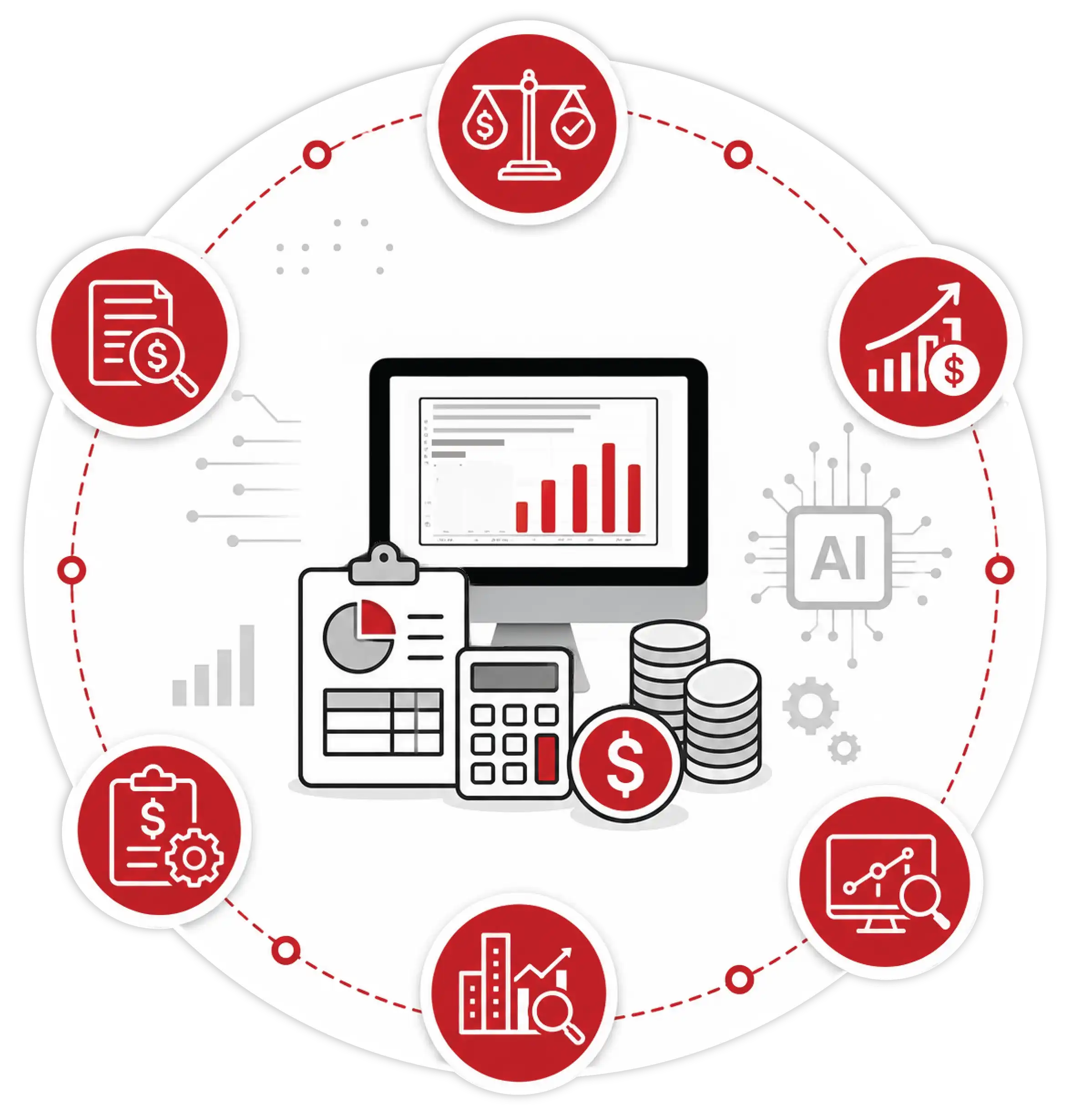 Estuate AI Business Case and ROI services for data-driven AI investment planning and value realization